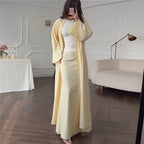 Elegant Long Coat with Soft Flowing Silhouette
