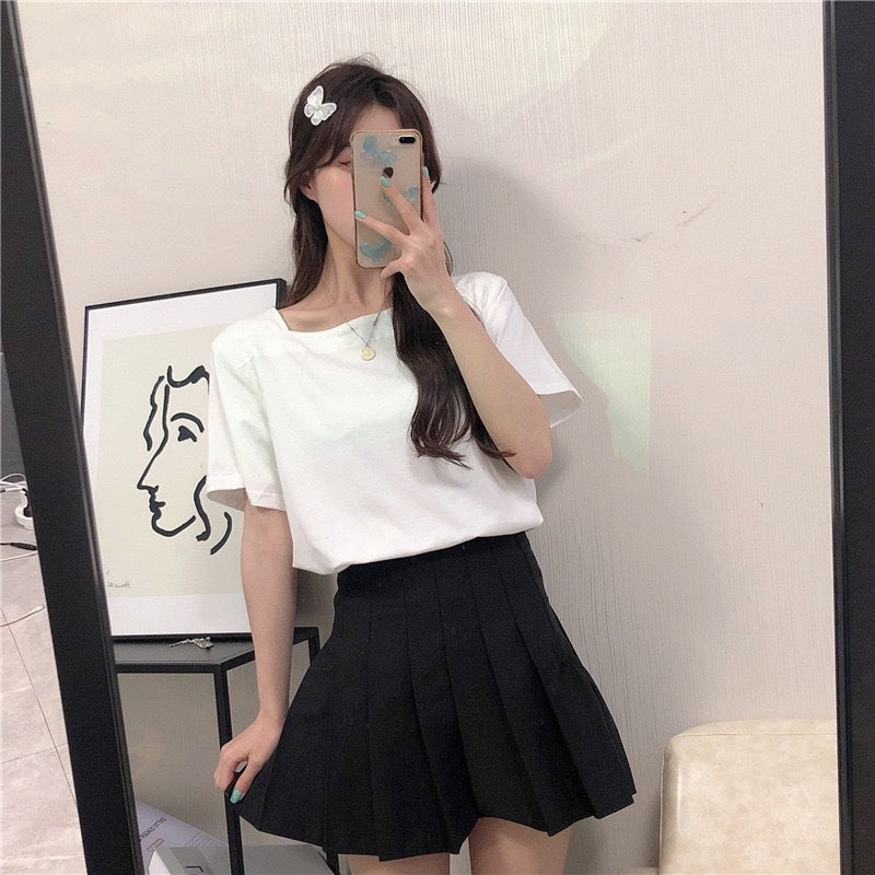 Women's Basic Loose-Fit Cotton T-Shirt