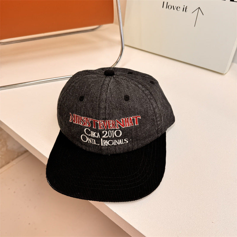 Men's Vintage-Inspired Embroidered Baseball Cap