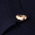 Women's Elegant Cardigan with Decorative Button
