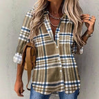 Women's Blouse with Floral Design and Gradient