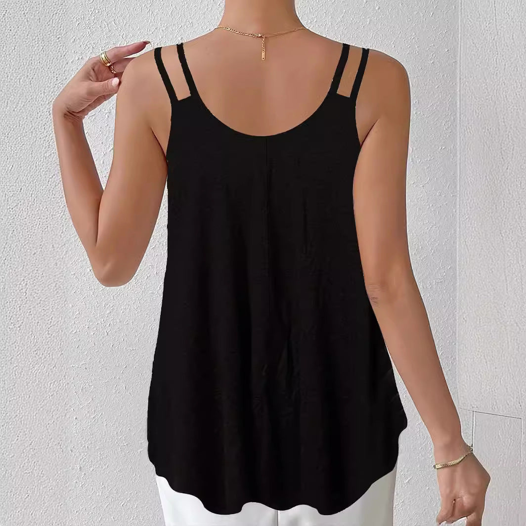 Women's Sleeveless Paisley Print Top