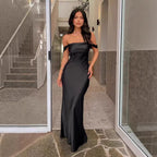 Women's Elegant Satin Evening Dress