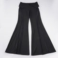 Women's Flared Pants with Decorative Snap Details