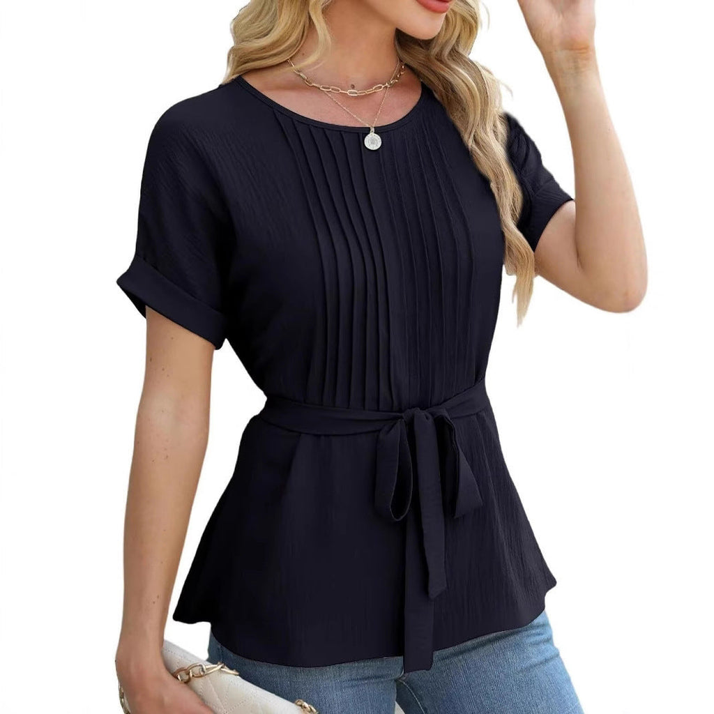 Women's Blouse with Pleats