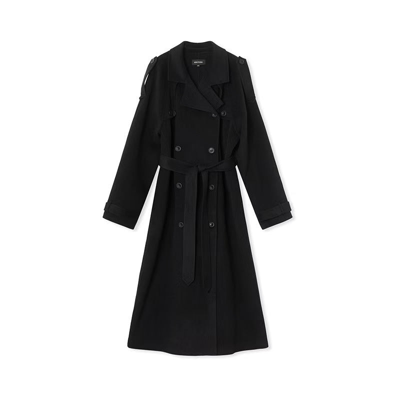 Elegant Trench Coat with Adjustable Belt