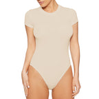 Women's Short-Sleeve Swimsuit with High Waist