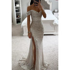 Women's Evening Dress with Shimmering Sequins