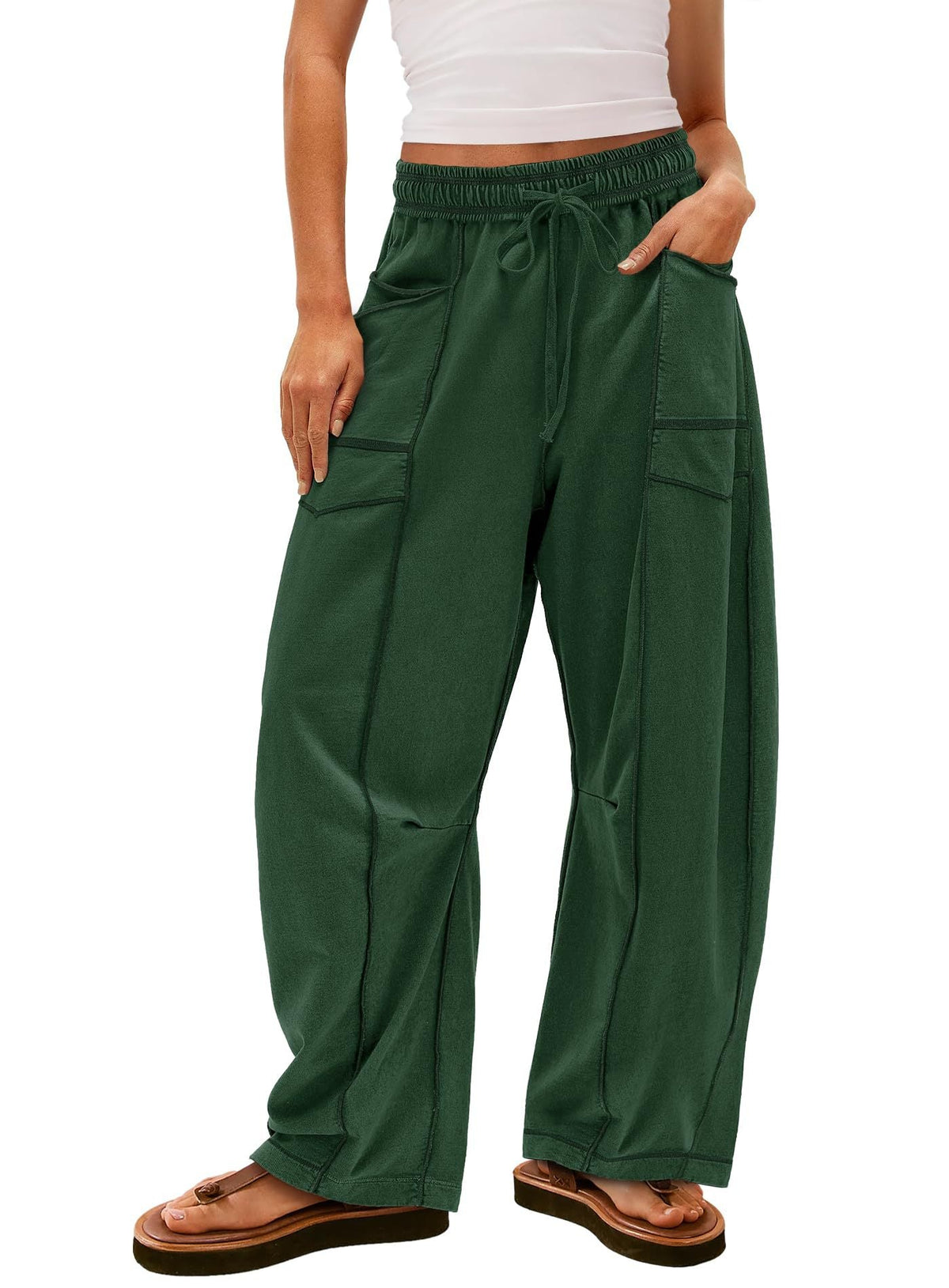 Women's Comfortable Casual Pants with Large Pockets