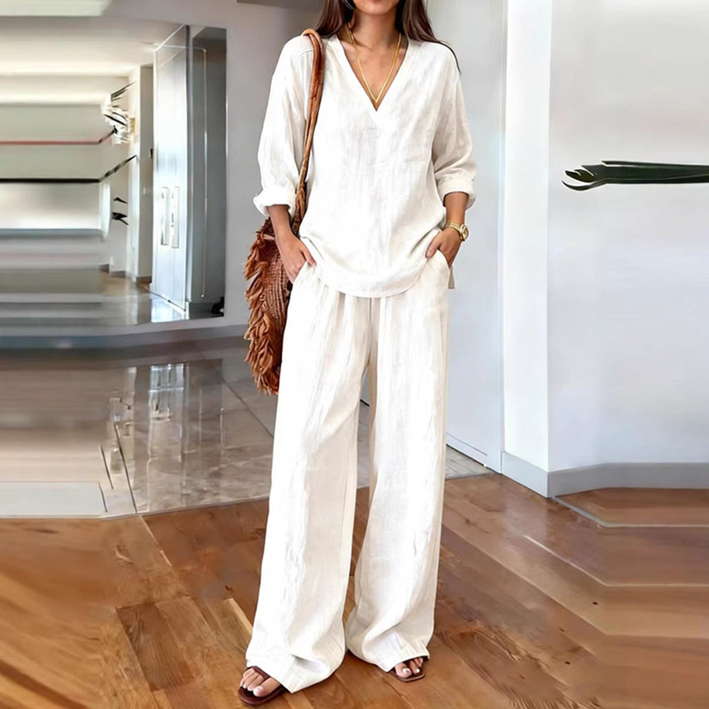 Comfortable Women's Pants with Relaxed Fit and Pockets