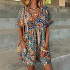 Casual V-Neck Wrap Jumpsuit