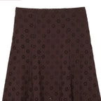 Women's Midi Skirt with Fine Eyelet Embroidery