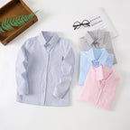 Women's Elegant Striped Long-Sleeve Shirt