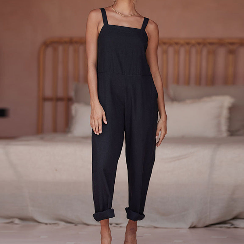 Women's Lightweight Jumpsuit with Practical Pockets