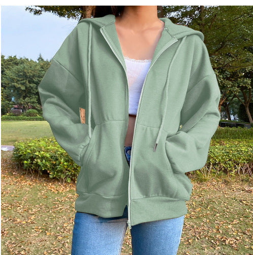 Women's Comfortable Hooded Jacket with Pockets