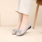 Women's Ballet Flats with Knot Detail