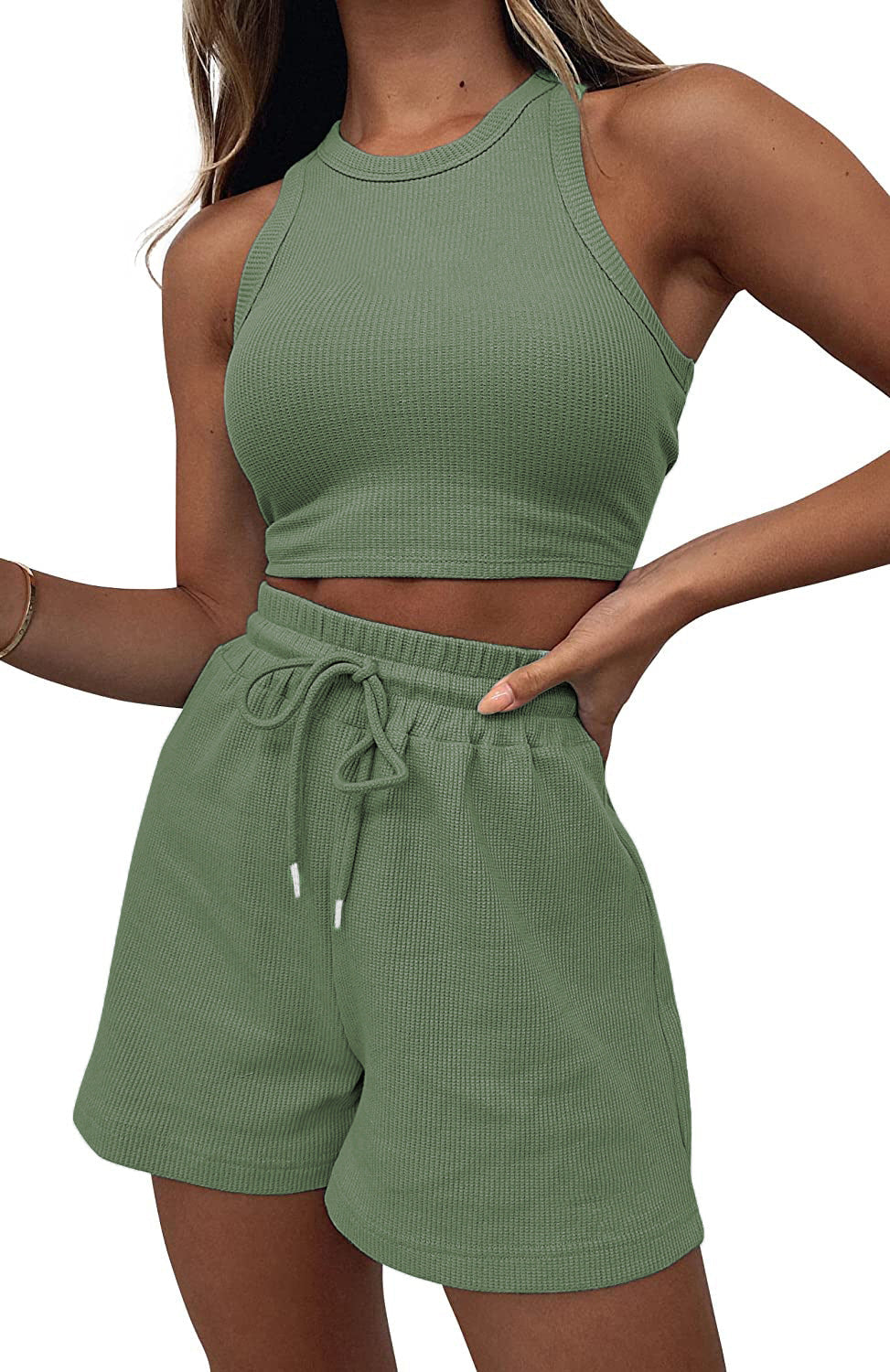 Women's High-Quality Sport Set with Racerback Top and Shorts