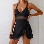 Women's Swimsuit with Trendy Wrap Skirt