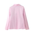 Women's Elegant Blazer and Skirt Set