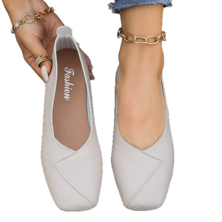 Women's Ballet Flats with Elegant Cross-Design and Comfortable Insole