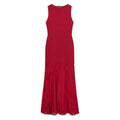 Women's Sleeveless Maxi Dress with Ruffled Hem