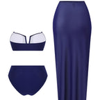 Women's Swimsuit Set with Skirt