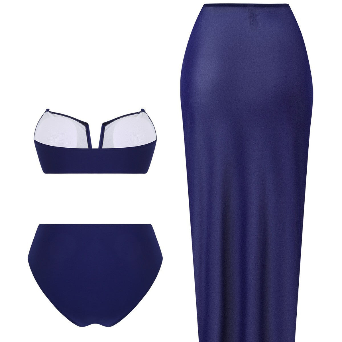 Women's Swimsuit Set with Skirt