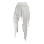 Women's Chiffon Maxi Skirt with Asymmetrical Cut