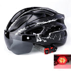 Bicycle Helmet with Integrated Sun Visor and Optimal Ventilation