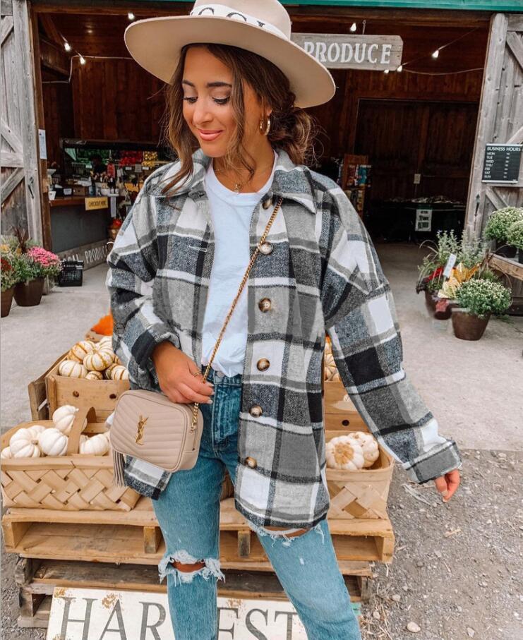 Women's Plaid Flannel Shirt