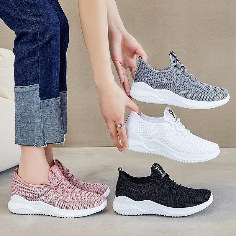 Women's Breathable Lightweight Sneakers with Elastic Upper