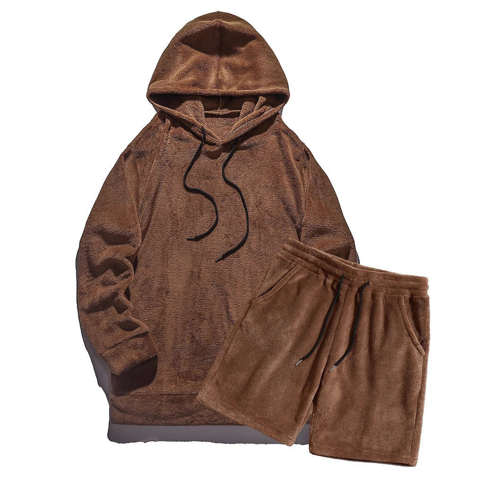 Women's Cozy Fleece Hoodie and Shorts Set