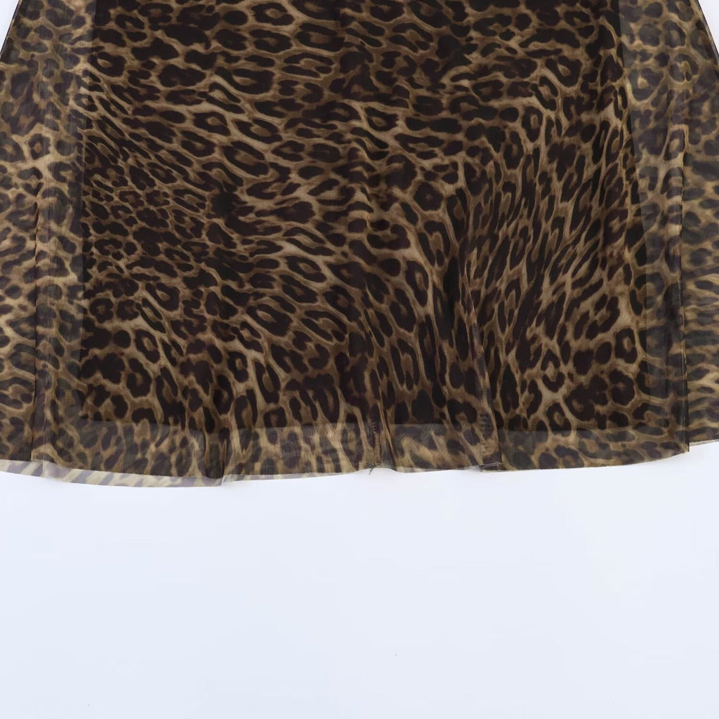 Women's Leopard Print Maxi Skirts