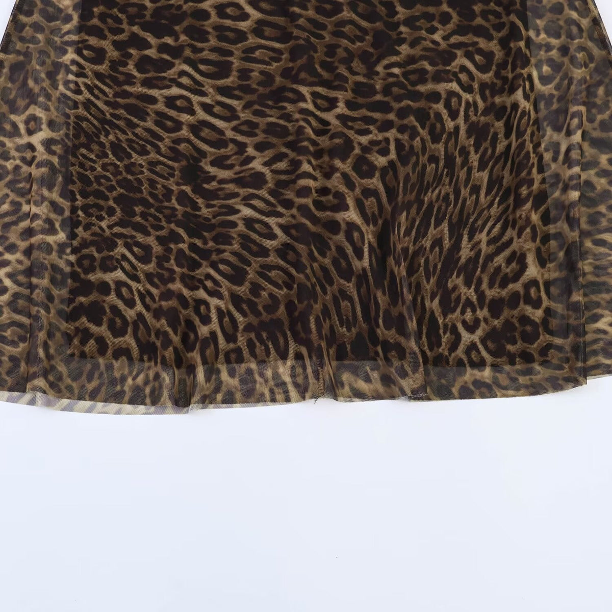 Women's Leopard Print Maxi Skirts