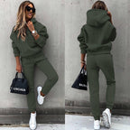 Women's Casual Sweatpants Set with Oversized Sweater