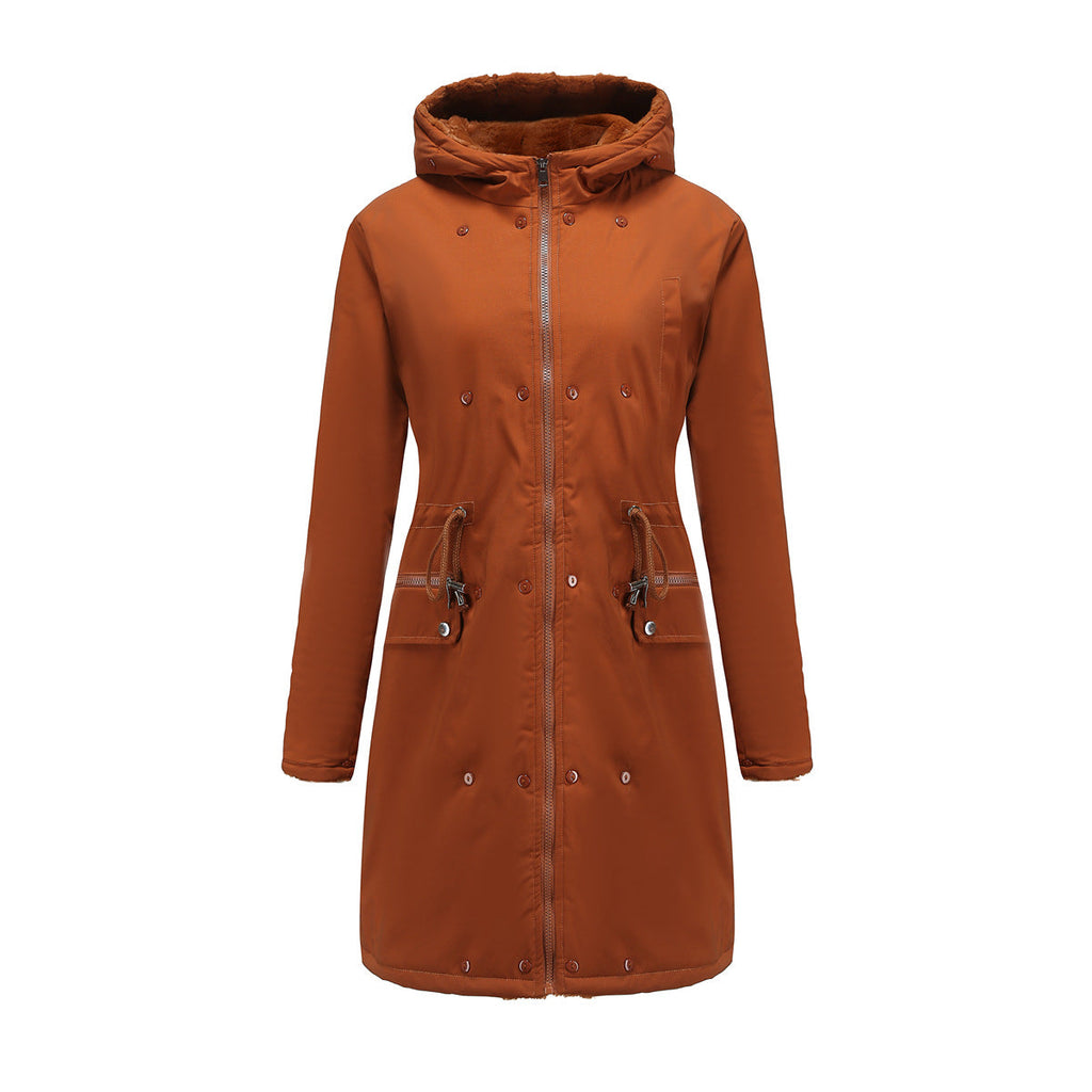 Elegant Parka with Faux Fur Trim