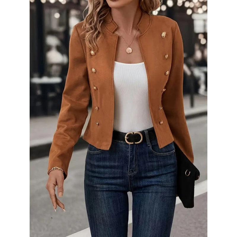Women's Blazer Jacket with Button Details