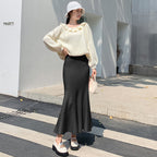 Women's Elegant Flared Maxi Skirt in Lightweight Material