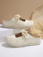 Women's Breathable Clogs with Floral Decor