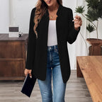 Women's Elegant and Structured Minimalist Blazer Jacket