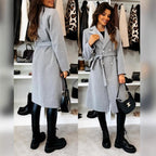 Elegant Double-Breasted Trench Coat with Belt