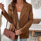 Women's Two-Button Corduroy Blazer