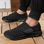 Women's Breathable Slip-On Sneakers with Practical Hook-and-Loop Closure