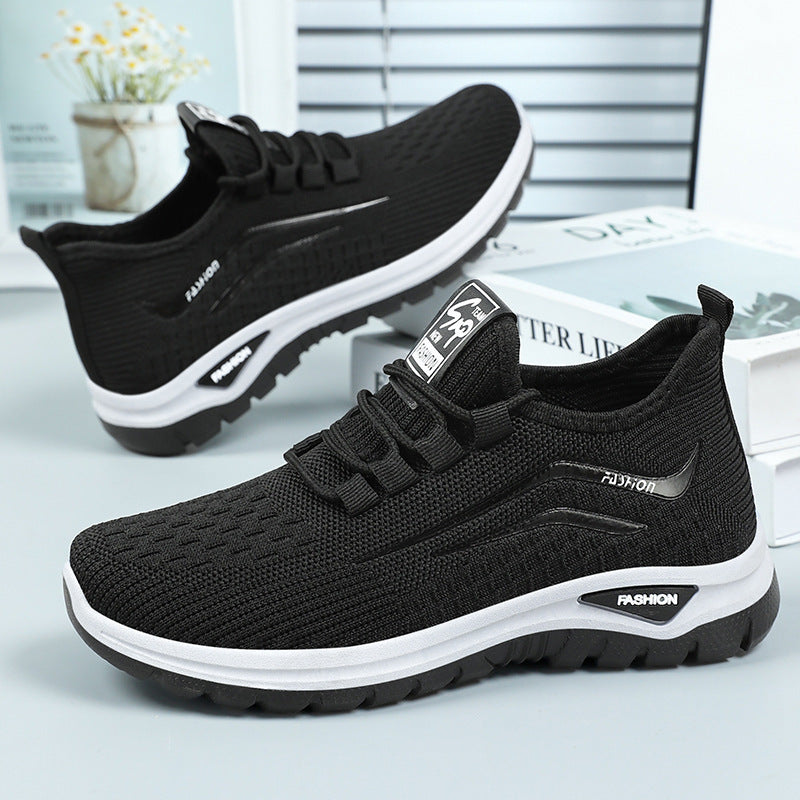 Women's Breathable Casual Sneakers with Elastic Fit and Cushioned Sole