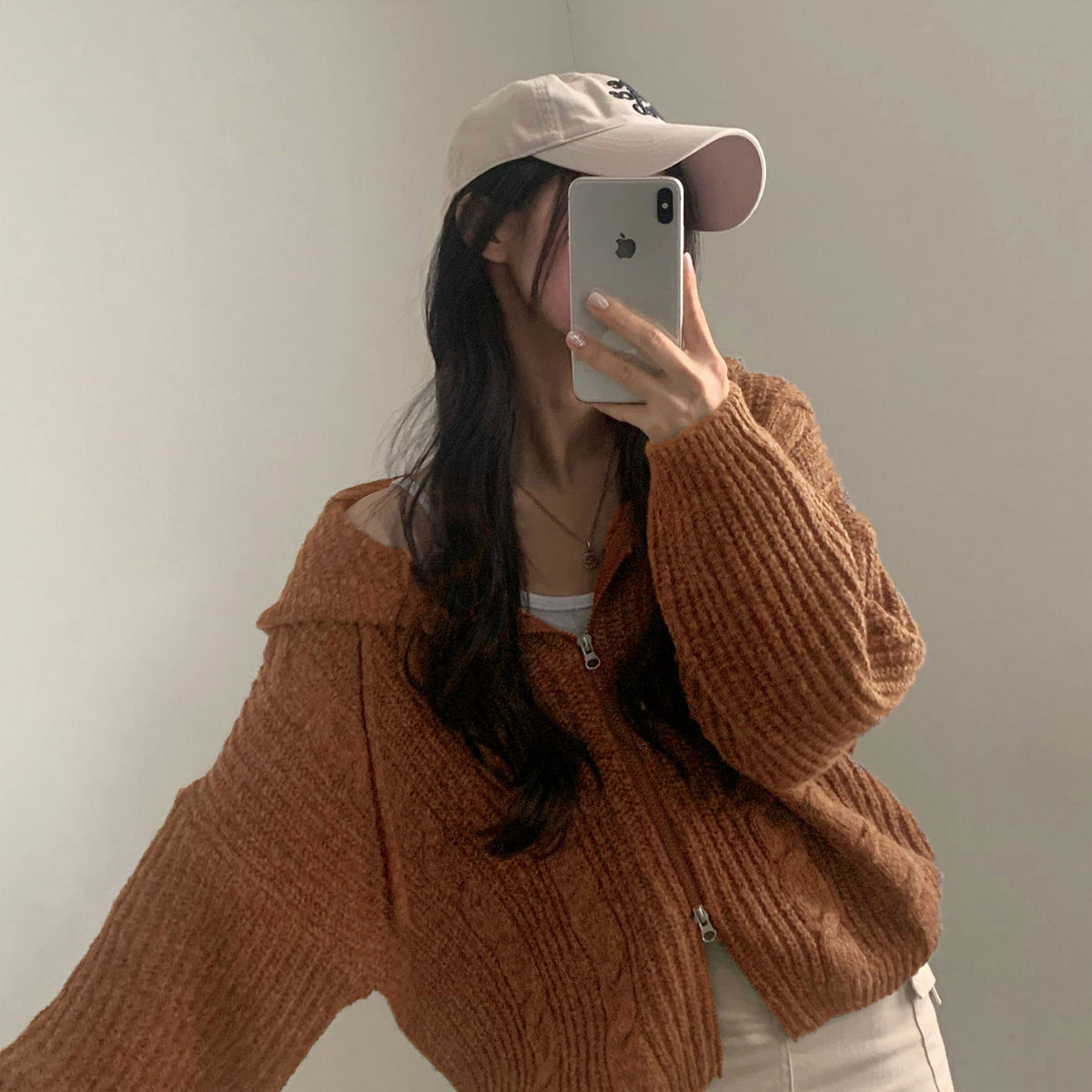 Women's Hooded Zip-Up Cardigan
