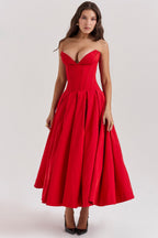 Women's Fitted A-Line Evening Dress