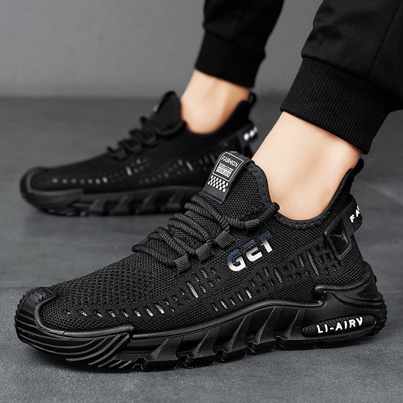 Women's Breathable Fitness Sneakers with Shock-Absorbing Sole