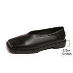 Women's Square Toe Ballet Flats with Non-Slip Sole