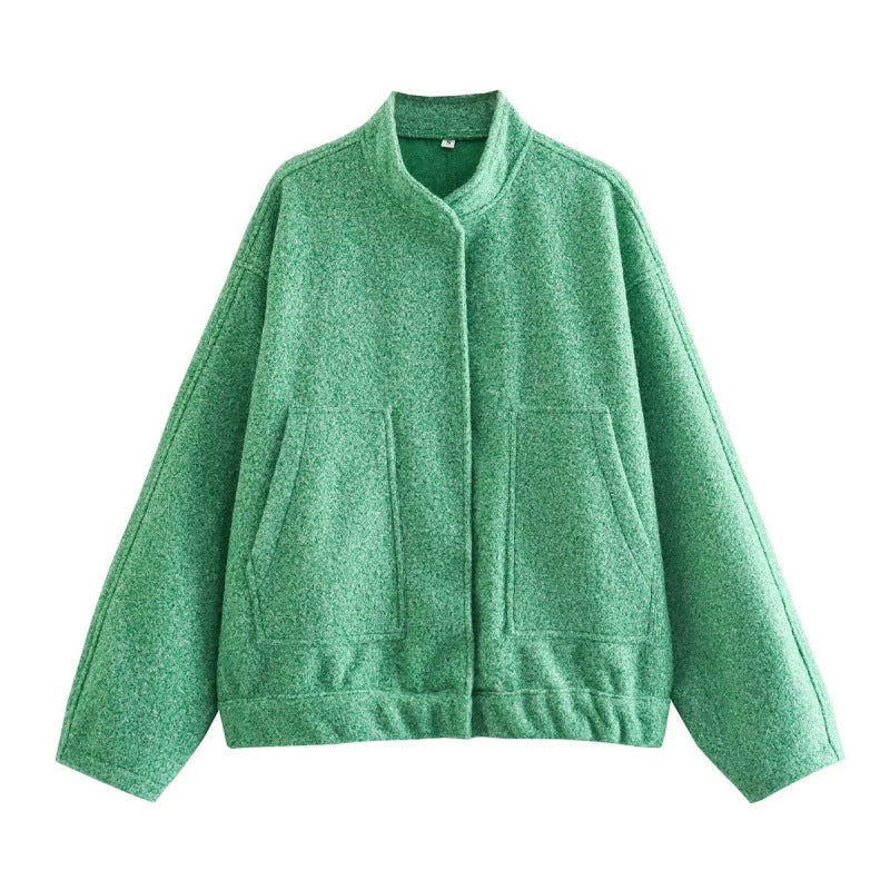 Women's Oversized Soft Wool-Blend Jacket