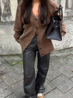 Women's Soft Knit Button-Front Cardigan